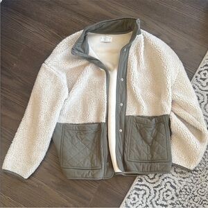 Z Supply Cream and Olive Jacket